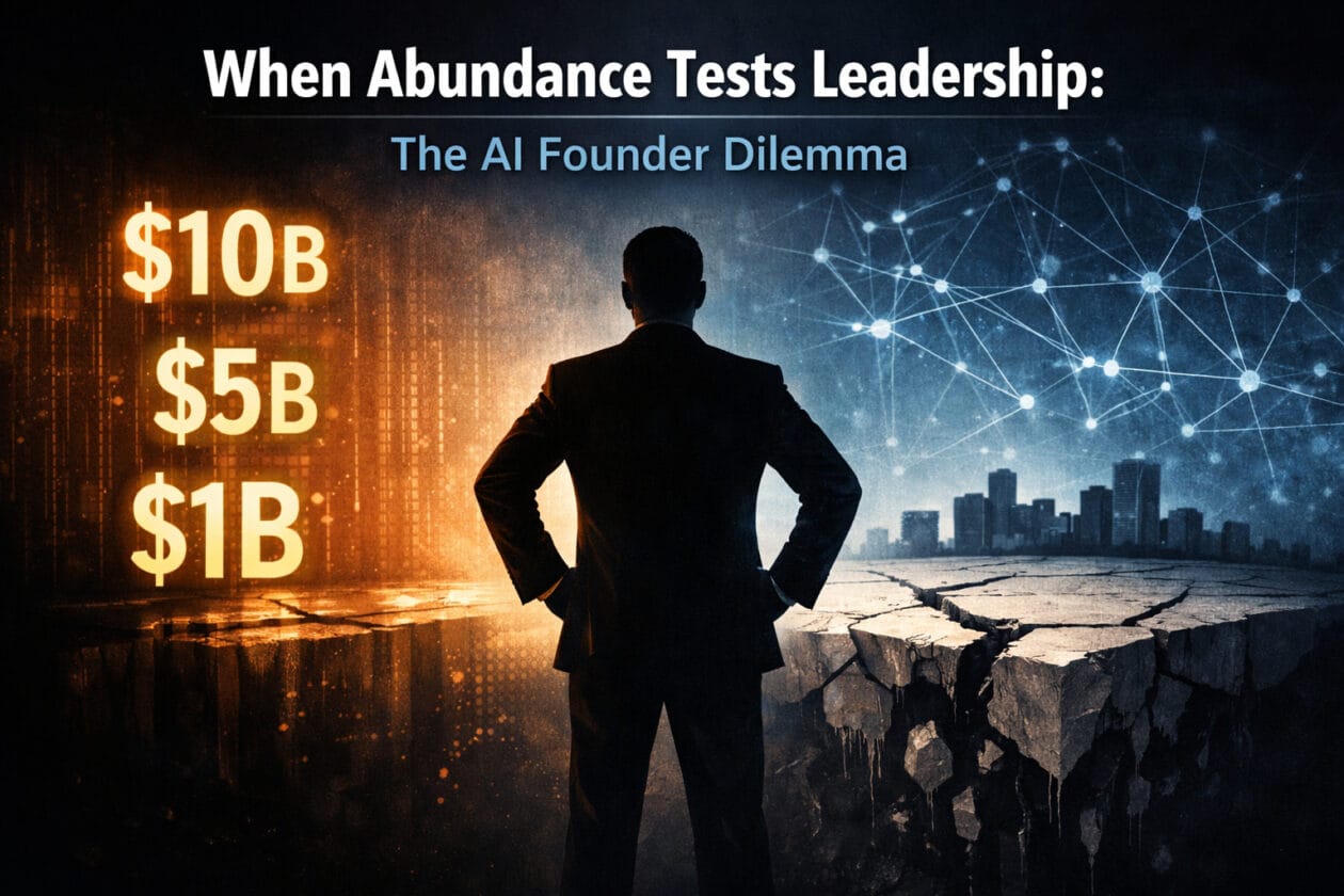 When Abundance Tests Leadership: The AI Founder Dilemma