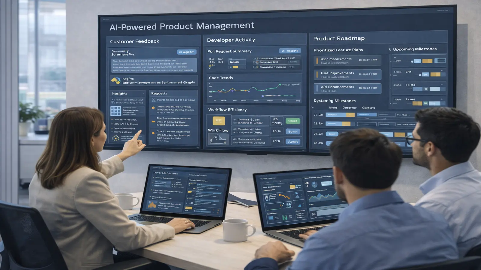 Aligno AI product management platform analyzing customer feedback and codebase data to generate product roadmaps