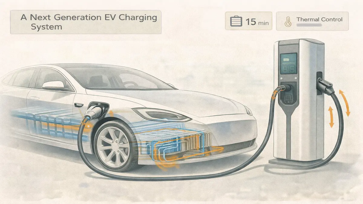 Exponent Energy 15-minute EV charging system with offboard thermal cooling architecture